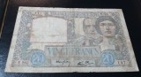 Bancnota 20 francs 1939 din France