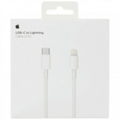 Cablu de Date si Incarcare USB Type-C la Lighting 8-pin Apple, MKQ42AM/A, 2m, Alb, Original Blister