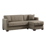 Cumpara ieftin Coltar cu spatiu de depozitare Alaska Pako World Maro 204x143x83 cm