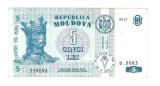 MOLDOVA 5 LEI 2013 [1] P - 9g , Semn Dorin Dragutanu , seria 339098