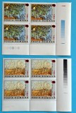 TIMBRE ROMANIA LP1513/2000 100ani moartea Van Gogh -supratipar PALETA bl. 4 -MNH