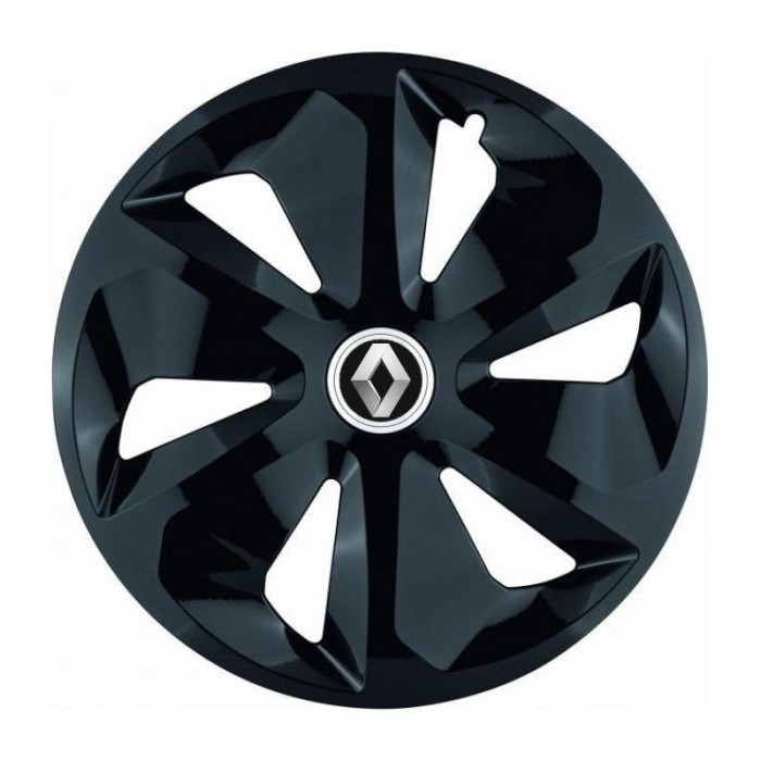 Set 4 Capace Roti Roco Negru R15, pentru Renault
