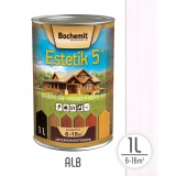 Lazura lemn Bochemit Estetik Clasic 1l, alb, protectie UV