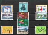 C5662 - lot timbre nestampilate Islanda