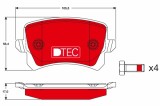 TRW GDB1763DTE DTEC COTEC set placute frana,frana disc