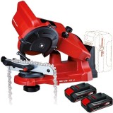 Einhell GE-CS 18 Li PXC + Twinpack CB - Masina de ascutit lanturi + Set 2 acumulatori Li-Ion 18 V 2.5 Ah