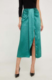 Answear Lab fusta culoarea verde, maxi, drept