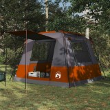 vidaXL Cort pentru toaletă Gri și Portocalie 10 persoane 42017450