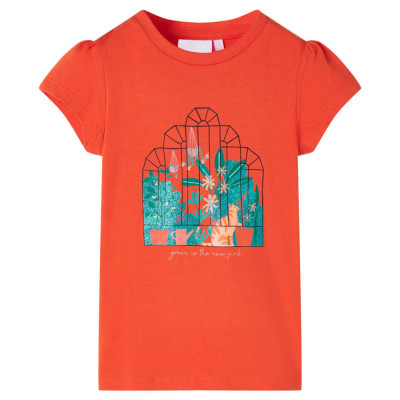 Tricou pentru copii, portocaliu &amp;icirc;nchis, 140 foto