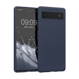 Husa Kwmobile pentru Google Pixel 6a, Silicon, Albastru, 58053.186