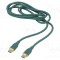 Cablu USB 2.0 USB-C 1,5m verde GEMBIRD Power Delivery 60W