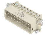 Conector HDC Tată 2x16 Argintat