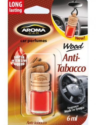 Odorizant auto Aroma Car Wood, Anti Tobacco foto