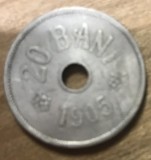 MNDRO Romania moneda 20 bani 1905