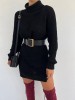 Pulover cu Guler Debora Negru