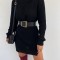 Pulover cu Guler Debora Negru