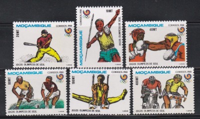 Mozambic 1988 - Jocurile Olimpice - Seul, MNH foto