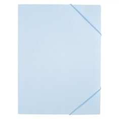Mapă Carton, Model Reliefat, Culoare Bleu, Dimensiuni 24x31 cm, Cu Elastic