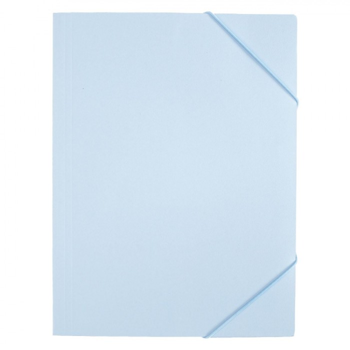 Mapă Carton, Model Reliefat, Culoare Bleu, Dimensiuni 24x31 cm, Cu Elastic