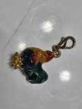 Breloc vintage cocos cloissone