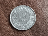 C50 - Moneda foarte veche - Elvetia - 1 franc - 1992