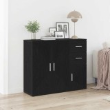 vidaXL Bufetă Stejar negru 91x29,5x75 cm Lemn prelucrat