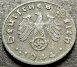 Cumpara ieftin Moneda istorica 1 REICHSPFENNIG - GERMANIA NAZISTA, anul 1944 D *cod 1981, Europa, Zinc