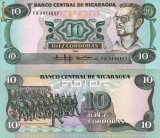 NICARAGUA 10 cordobas 1985 UNC!!!