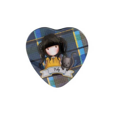 Gorjuss Tartan - Cutie forma inima - Ruby foto