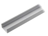 Profil aluminiu de suprafață 1m pentru module LED albă LOWI