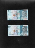 Set Columbia 2 x 2000 pesos 2015 + 2019 unc, America Centrala si de Sud