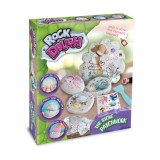 Set creativ Strigo DIY-Creeaza pietricele cu autocolante animale si accesorii incluse,+7 ani