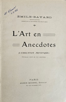 &amp;Eacute;mile-Bayard, L&amp;#039;Art en Anecdotes foto