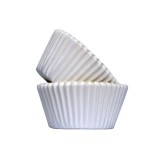 Set 150 forme praline hartie, unica folosinta, alb,6x2 cm