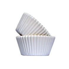Set 150 forme praline hartie, unica folosinta, alb,6x2 cm