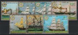 Guineea Ecuatorială 1974 - Seria Completă Corăbii și Vapoare Istorice Slăvite (Istoria Navigației) 7 Valori MNH - Cod: -SW13