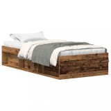 Cumpara ieftin Cadru de pat fara saltea Lemn vechi 90x190cm Lemn prelucrat
