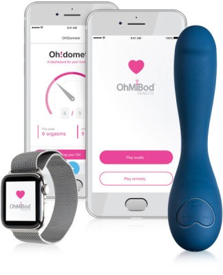 Vibrator Blue Motion Nex 2 Bluetooth Control Free App Silicon Albastru foto