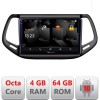 Navigatie Jeep Compass 2017 5510-739 Android Octa Core 720p 4+64 DSP 360 camera carplay android auto CarStore Technology