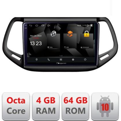 Navigatie Jeep Compass 2017 5510-739 Android Octa Core 720p 4+64 DSP 360 camera carplay android auto CarStore Technology