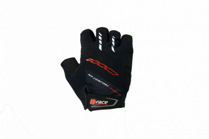 MANUSI B-RACE CU GEL NEGRU, L