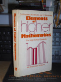 D.K. FADDEEV - ELEMENTS OF HIGHER MATHEMATICS , MIR , 1989