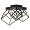 Candelabru led 46w 3000k 64.5x55x42cm - negru