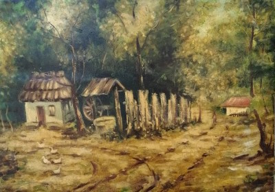 Tablou toamna nesemnat. foto