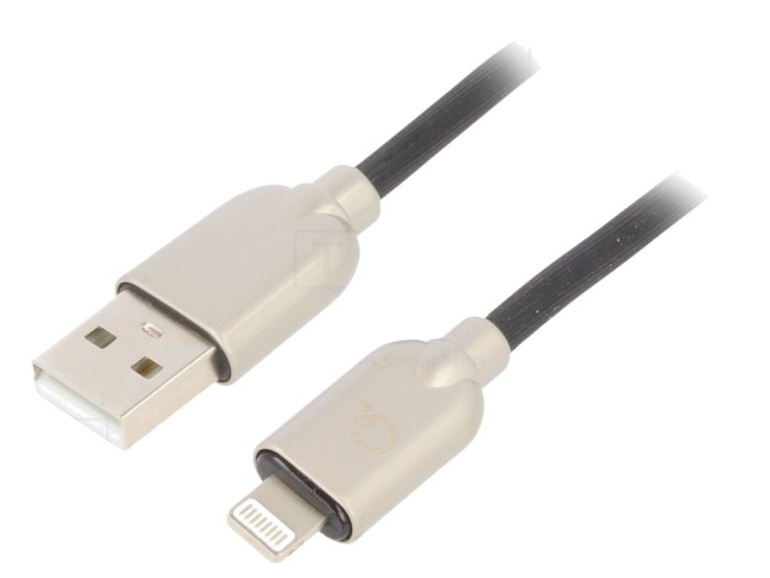 Cablu USB 2.0 Apple Lightning 2m Negru