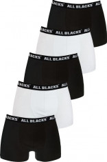 Set 5 boxeri bumbac barbati All Blacks, alb/negru foto