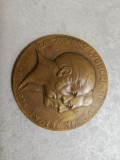 Medalie bronz Polonia Ludwik Jelski, 1828-1928, diam 50 mm, perfecta