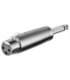 Adaptor XLR mama la Jack 6.35 mm mono tata Goobay