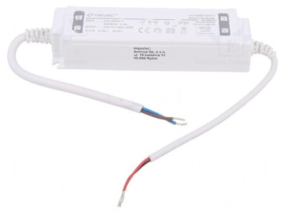 Alimentator LED 40W 24VDC 1,66A IP67 foto