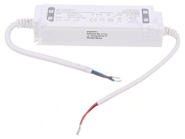 Alimentator LED 40W 24VDC 1,66A IP67
